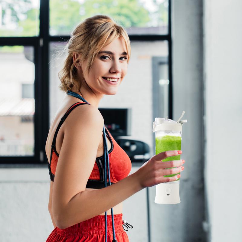 Protein Shaker Bottle - Tragbarer Mixer für Smoothies, 600 ml