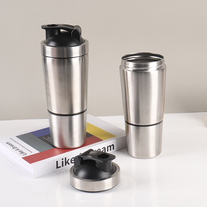 Fitness Nutrition Protein - Edelstahl Protein Shaker Tasse Tragbare Fitness