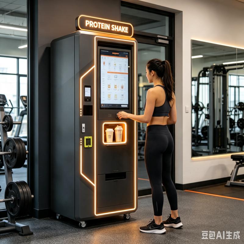 Fitness Nutrition Protein - Automatischer Protein-Shake-Verkaufsautomat Maßgeschneiderte Intelligente Getränkelösung Fitnesscenter
