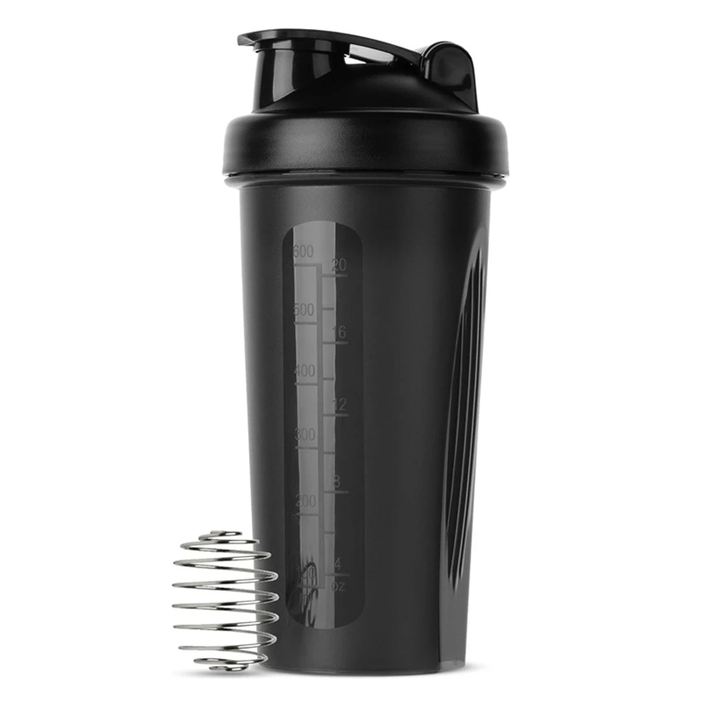 Protein Shaker Bottle - 1 Stück tragbarer Protein-Shaker, 600 ml