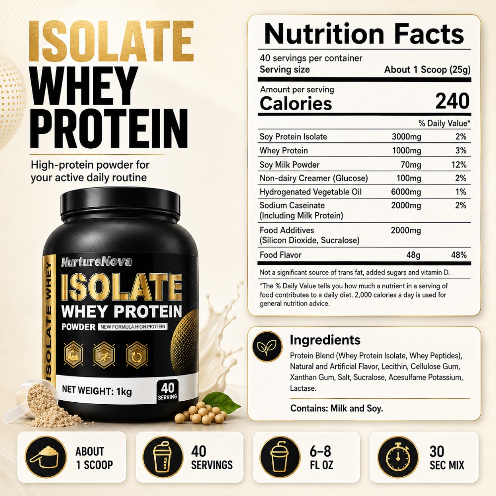 NurtureNova Isolat Whey Protei – Fitness Nutrition Protein Bewertung und Preis