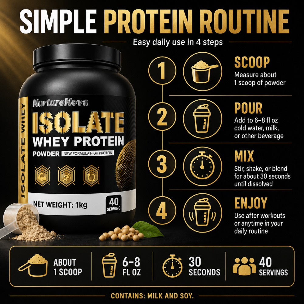 NurtureNova Isolat Whey Protei – Fitness Nutrition Protein Bewertung und Preis