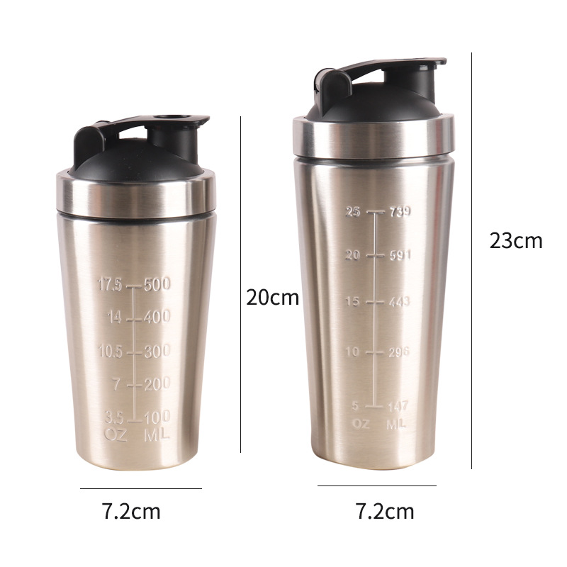 500 ml/750 ml Edelstahl-Protei – Protein Shaker Bottle Bewertung und Preis