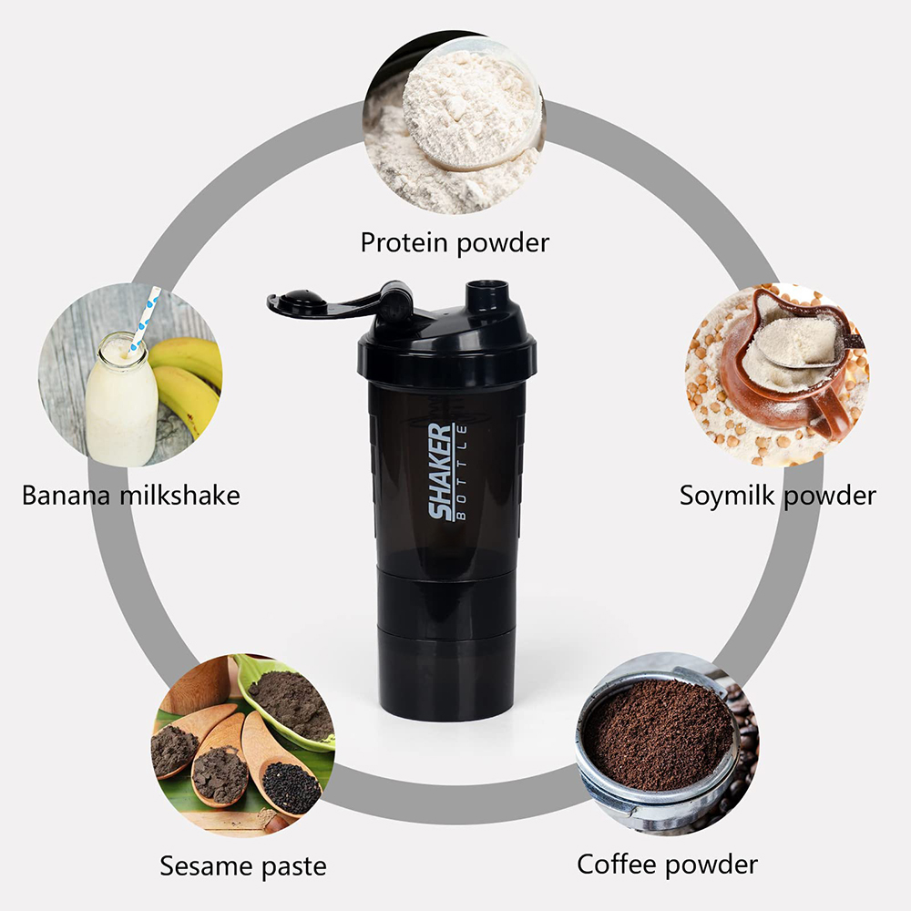 3 Schichten Shaker Protein Fla – Protein Shaker Bottle Bewertung und Preis