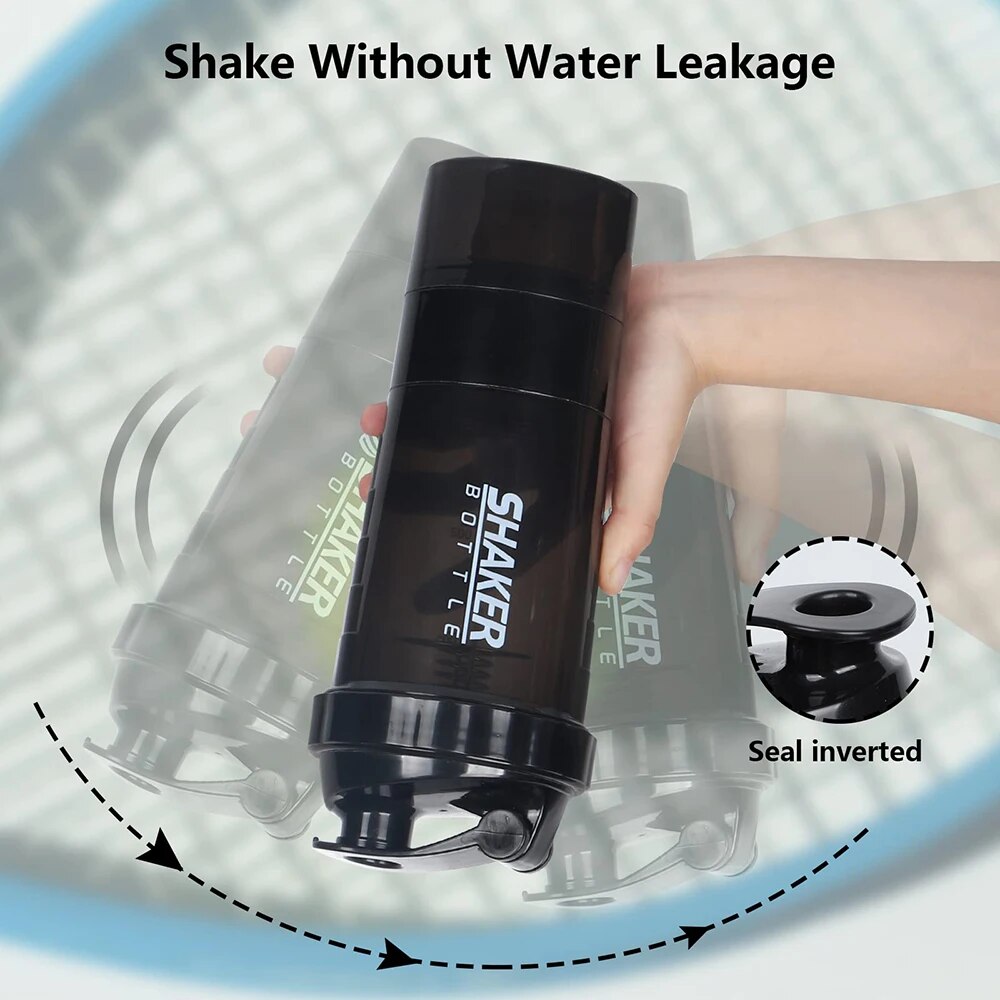 3 Schichten Shaker Protein Fla – Protein Shaker Bottle Bewertung und Preis