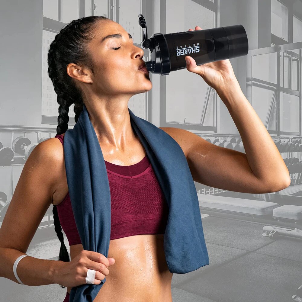 3 Schichten Shaker Protein Fla – Protein Shaker Bottle Bewertung und Preis