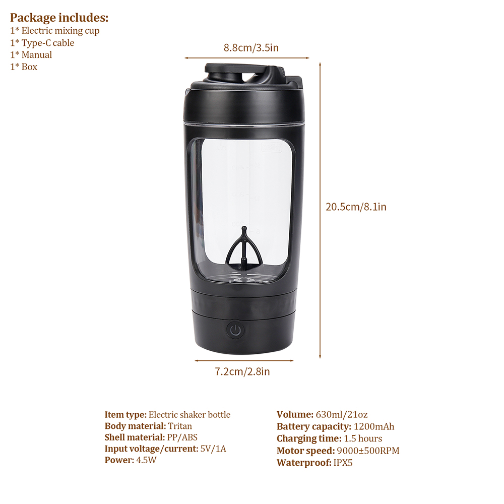 630ml Elektrische Shaker-Flasc – Protein Shaker Bottle Bewertung und Preis