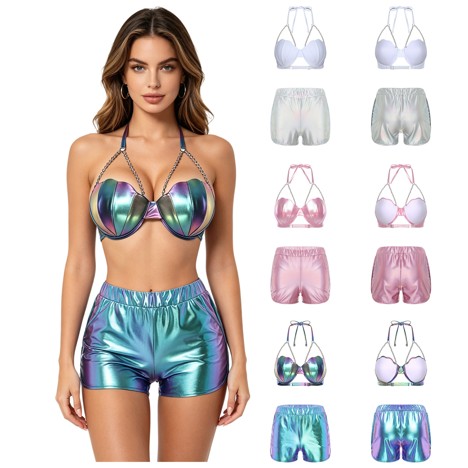 Damen-Bademode-Set in Metallic – Fitness & Nutrition Lab Bewertung und Preis